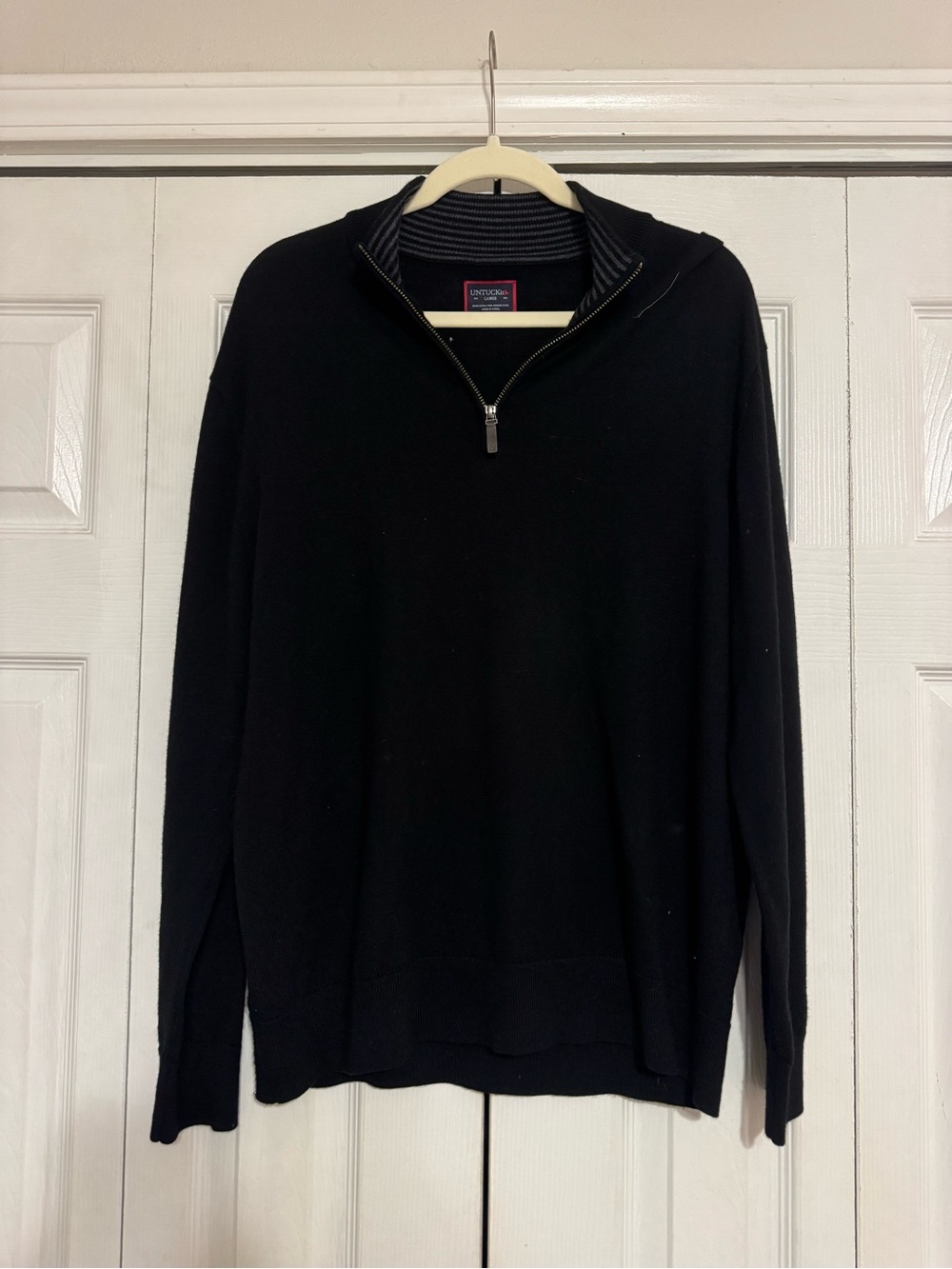 Untuckit Marino Wool quarter zip